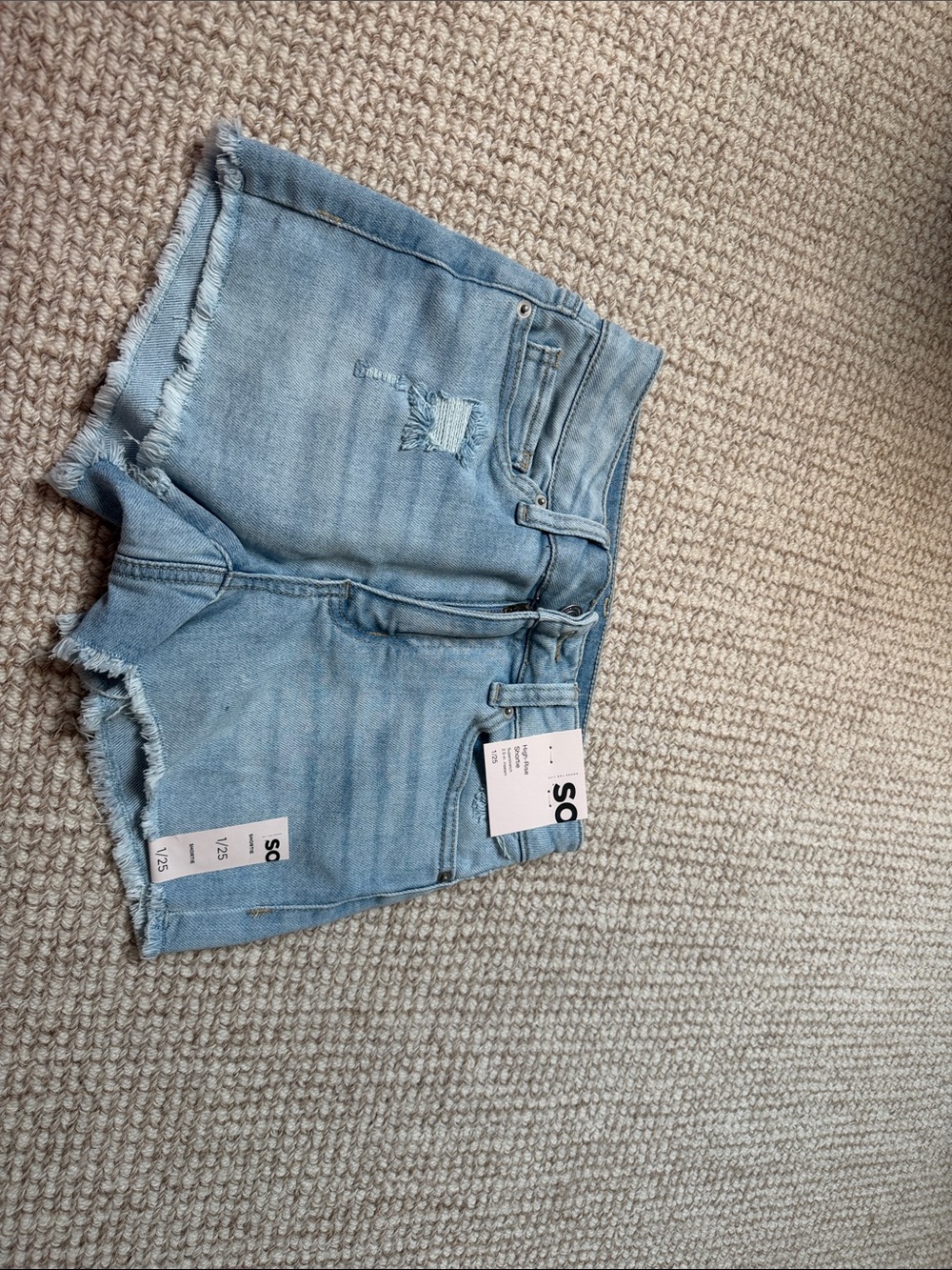 Women’s Brand new Light Blue Denim Cutoff Shorts